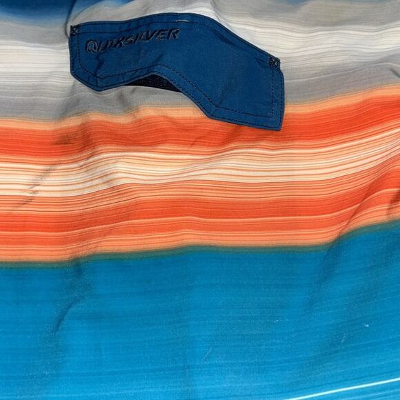 Men's Quicksilver Rip Current Blue and Orange Swim Shorts Size 31 - Picture 5 of 8